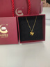 中國黃金（CHINA GOLD）黃金項鏈女首飾足金旋轉木馬吊墜七夕情人節(jié)送女友老婆生日禮物 足金木馬吊墜+贈925銀鏈 曬單實拍圖