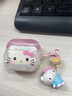 TAFNairpods4蘋果耳機保護套耳機硅膠套無線藍牙耳機殼防摔airpods4蘋果耳機盒保護套可愛卡通創(chuàng)意配件 Kitty貓單殼+掛飾 曬單實拍圖