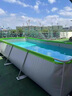 獵鋼狼 戶(hù)外大型支架游泳池兒童家用免充氣泳池室內外遮陽(yáng)可折疊戲水池 2.6米帶蓬樂(lè )享套餐+地墊蓋布 曬單實(shí)拍圖