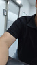GLM短袖t恤男透氣夏季翻領(lǐng)polo衫速干T恤冰絲感休閑運(yùn)動(dòng)上衣黑色XL 曬單實(shí)拍圖