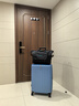 新秀麗（Samsonite）行李箱25英寸拉桿箱豎條紋大容量旅行箱包托運(yùn)密碼箱藍(lán)色GU9 曬單實拍圖