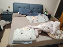 百冠環(huán)球床 真皮床臥室雙人床現(xiàn)代簡約 主臥婚床實木軟靠高箱皮床家具 床+床頭柜*2+乳膠床墊 框架結(jié)構(gòu)1800mm*2000mm 曬單實拍圖