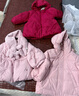 戴維貝拉（DAVE＆BELLA）小童中長(cháng)款羽絨服三防兒童連帽外套秋冬新年童裝寶寶衣服女童上衣 粉色【現貨】 90 cm（建議身高80-90cm） 曬單實(shí)拍圖