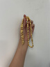金運(yùn)吉黃金項(xiàng)鏈大金鏈子9999足金包銀三珠一桶橄欖珠六角圓珠項(xiàng)鏈送禮物 6mm-包金3克總重約35克 曬單實(shí)拍圖