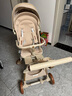 XUM遛娃神器嬰兒推車0-6歲用折疊可坐可躺帶減震雙向高景觀溜娃車 六重減震|加高防護(hù)|全棚 卡其色 曬單實(shí)拍圖