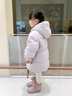 G.DUCKKIDS小黃鴨童裝女童羽絨服2024新款洋氣冬季女寶寶加厚中長(cháng)款兒童冬裝 米白 100 建議2~3歲【 90-100cm】cm 曬單實(shí)拍圖