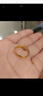 中國(guó)黃金（CHINA GOLD）黃金戒指素圈活口實(shí)心足金情侶對(duì)戒婚慶求婚送女友老婆情人節(jié)禮物 萬福金安（約5.2g）丨男女同款 曬單實(shí)拍圖