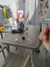 藤朝家具（Teng chao jia ju）戶外桌椅奶茶店簡約露臺鋁合金庭院露天外擺室外休閑長桌餐桌 4+1【130CM鋁合金條紋長桌】 曬單實拍圖