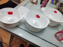 虎神微波爐專用加熱容器飯盒碗專用器皿保鮮盒帶蓋碗熱飯菜塑料 三件套（大中小各1個(gè)） 4.7L 曬單實(shí)拍圖