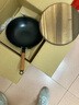 臻三環(huán)古法手工鐵鍋炒菜鍋生鐵鍋無(wú)涂層不粘鍋平底(電磁爐可用）32cm 曬單實(shí)拍圖