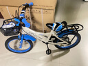 鑫旺彤兒童自行車(chē)3-6歲男孩兩輪腳踏車(chē)2-8歲女孩出行平衡車(chē)10歲學(xué)生單車(chē) 豪華藍-禮包+后座+悍馬輪 16寸105-135cm適合5-8歲寶寶 曬單實(shí)拍圖