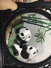 雙面繡擺件手工刺繡蘇州非遺禮品國寶熊貓高檔工藝送老外客戶禮物 竹報(bào)平安【資深繡娘】 紫光檀邊框【28*35cm】 曬單實(shí)拍圖