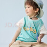 巴厘小豬【斷碼清倉】?jì)和绦鋞恤夏季薄款寶寶運動(dòng)服假兩件男女童上衣 火龍果色 120 曬單實(shí)拍圖