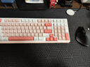 DURGOD杜伽K615W CHERRY櫻桃MX2A軸無(wú)線(xiàn)藍牙三模熱插拔機械鍵盤(pán)背光MAC游戲辦公 白光-余音（輕粉97鍵） BOX冰淇淋軸 曬單實(shí)拍圖