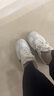 回力女鞋德訓(xùn)鞋女款2025新款夏季復(fù)古百搭鞋子女爆款厚底休閑運動鞋 白灰-【3cm舒適軟底】 37 曬單實拍圖