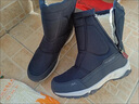 最冬天冬季戶(hù)外男加絨加厚棉靴保暖防滑中筒雪地靴防水厚底男靴運動(dòng)棉鞋 Z2001女深藍 標準尺碼 37 曬單實(shí)拍圖