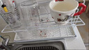 UOSO杯架廚房臺面分層杯具置物架保溫瓶茶杯咖啡收納架雙層瀝水托盤(pán)架 瀝水杯架【白色】 曬單實(shí)拍圖