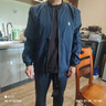花花公子新款男士夾克春夏外套男休閑修身上衣薄款透氣棒球服工裝潮流百搭 2030深藍(lán)(春秋款) XL 120-135斤 曬單實(shí)拍圖