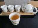 金鑲玉陶瓷功夫茶具整套蓋碗茶杯白瓷家用簡(jiǎn)約禮品盒高檔 節(jié)節(jié)蓋碗套裝 曬單實(shí)拍圖
