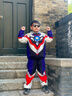 ULTRAMAN奧特曼衣服男童加絨加厚發(fā)光冬裝兒童賽羅男孩冬季套裝蜘蛛俠童裝 【歐布】（發(fā)光眼鏡） 140 【建議身高130-140cm】 曬單實(shí)拍圖