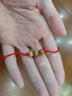 BJYL真桃木手鏈女款紅繩兒童寶寶嬰兒壓驚護身符平安腳鏈男上岸本命年 桃木款【平安紅-手繩】 曬單實(shí)拍圖