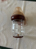 世喜新生兒防脹氣奶瓶0-1個月玻璃嬰兒仿母乳奶嘴160ml 曬單實拍圖