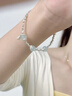 傾愛925銀手鏈女碎銀幾兩中式手飾翡翠轉(zhuǎn)運(yùn)珠首飾七夕禮物送女友 喜樂翡翠碎銀子手鏈 曬單實(shí)拍圖