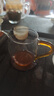 陶羽高硼硅玻璃公道杯加厚耐高溫茶海分茶器家用茶漏茶濾功夫茶道配件 玻璃美人公道杯(金色把)+茶漏 曬單實(shí)拍圖