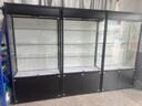 芝士分子榮譽玻璃展示柜玻璃獎杯獎牌樣品榮譽柜煙酒展示架化妝品模型展柜 120*50*200含鋼化玻璃上門安裝 曬單實拍圖