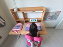 光明園迪燈桌一體兒童學(xué)習(xí)桌小學(xué)生書桌套裝可升降寫字桌課桌椅悅者120pro 悅者120 pro+V7-2卡其+粉椅套 曬單實(shí)拍圖