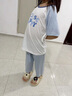 頂瓜瓜兒童睡衣男童夏季薄款男孩2025新款女童寶寶短袖家居服套裝 曬單實拍圖