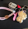 黃金KT貓鑰匙扣999足金hellokitty貓手機掛墜包包掛件送女友禮物 20mgKT貓＋掛繩=禮盒裝=證書(shū) 曬單實(shí)拍圖