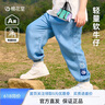 棉花堂【萊賽爾】童裝男童牛仔褲夏款兒童女童直筒褲子薄款軟牛仔 牛仔藍(lán) 110 曬單實(shí)拍圖