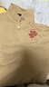 真維斯（JEANSWEST）涼感polo衫男士寬松翻領(lǐng)短袖T恤男裝夏季休閑襯衫領(lǐng)半袖透氣上衣 卡其 楓樹葉_K 3XL 曬單實拍圖