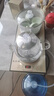 益茶福全自動(dòng)上水電熱水壺底部上水嵌入式茶臺(tái)功夫茶燒水壺飲水燒水一體機(jī)抽水玻璃煮茶壺保溫泡茶壺 SQ-008金色玻璃套裝 1L 曬單實(shí)拍圖