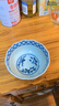 美濃燒日本進(jìn)口碗家用5英寸飯碗宮廷風(fēng)藍彩碗2件套 曬單實(shí)拍圖