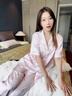 VENTIONkitty綢緞?wù)娼z睡衣女甜美少女公主桑蠶絲家居服送閨蜜生日禮物 蕾絲kitty【短袖三件套】 M 曬單實(shí)拍圖