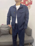 耐帝高端工作服男裝春秋工程服套裝防靜電工裝電工耐磨企業(yè)勞保服定制 【套裝】-藏藍(lán)色 （152款） 3XL (185) （建議170-190斤） 曬單實(shí)拍圖