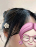 瑞貝卡（Rebecca）假發(fā)女真人發(fā)絲發(fā)際線假發(fā)片前額遮白發(fā)輕薄隱形頭頂劉海補(bǔ)發(fā)片 發(fā)際線八字劉海 自然黑 25cm 曬單實(shí)拍圖