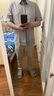 雅戈?duì)枺╕OUNGOR）短袖襯衫男商務(wù)休閑風(fēng)襯衫多組分面料涼感襯衫 灰色格紋 41 曬單實(shí)拍圖