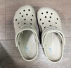 卡駱馳（CROCS）洞洞鞋貝雅男鞋女鞋輕便耐磨一腳蹬拖鞋休閑鞋|10126 卵石色-2V3 39 (240mm) 曬單實(shí)拍圖