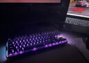 狼蛛（AULA）F87Pro V2客制化無(wú)線(xiàn)機械鍵盤(pán) 藍牙/2.4G/有線(xiàn)三模連接 全鍵熱插拔gasket結構電競游戲辦公鍵盤(pán) F87ProV2超神版【流星軸】黑霧透+熱升華 曬單實(shí)拍圖