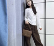 Chiecu Kscbn 輕奢包包女包牛皮單肩包新款斜挎小方包情人節(jié)生日禮物 焦糖色【送老婆送女友送媽媽】 曬單實(shí)拍圖