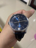 天梭1853杜魯爾系列T099原裝皮帶 T099407a T099408a原廠真皮表帶 藍色銀色蝴蝶扣 21mm 曬單實拍圖