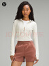 lululemon丨Waist-Seamed Nulu? 女士腰部縫線拉鏈連帽衫 LW3HOPS 骨白 專屬款 XS /4 曬單實拍圖