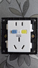德力西電氣開關(guān)插座面板 86型白色五孔漏電保護(hù)五孔插座 五孔16A【0.1秒快速斷電】 曬單實拍圖