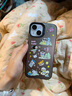 圣圖朗卡通蠟筆小新適用iPhone16Promax蘋果15手機(jī)殼11 可愛搞怪14大孔磨砂plus情侶12高級感13女保護(hù)套 磨砂彩銀殼-春日紅綠燈小新 iPhone 15 曬單實(shí)拍圖