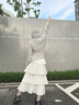 浪莎防曬衣女2025新款防紫外線冰絲涼感夏季超薄透氣戶外舒適寬松帽檐 灰色 UPF50+ XL 建議115-140 曬單實拍圖