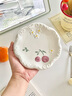 ins風(fēng)釉下彩陶瓷盤(pán)子少女心餐盤(pán)可愛(ài)家用小碟蛋糕點(diǎn)心盤(pán)果里果氣 果里果氣6寸碟1個(gè) 曬單實(shí)拍圖