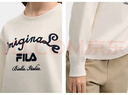 FILA 斐樂官方女子套頭衛(wèi)衣2025春新款休閑刺繡寬松針織長袖上衣 云菇白-WT M （165/84A/M） 曬單實拍圖